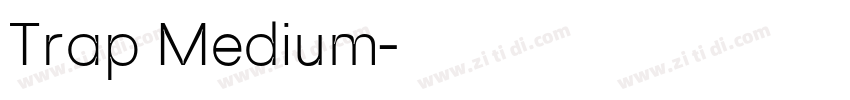 Trap Medium字体转换
